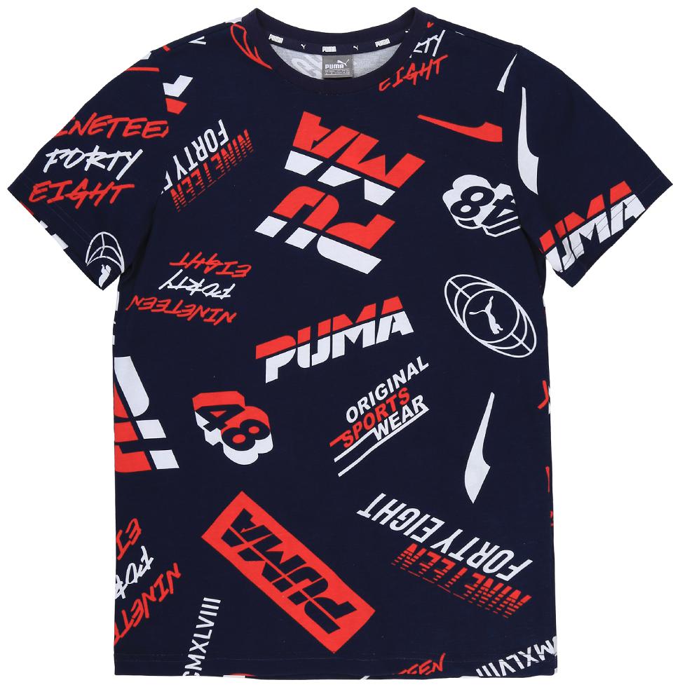 

Puma Boy Cotton Printed T-shirt - Blue