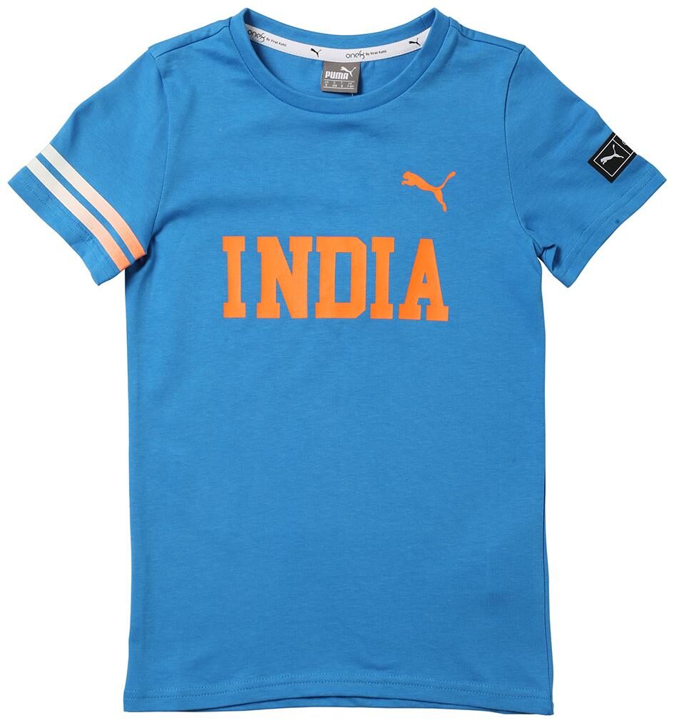 

Puma Boy Cotton Printed T-shirt - Blue