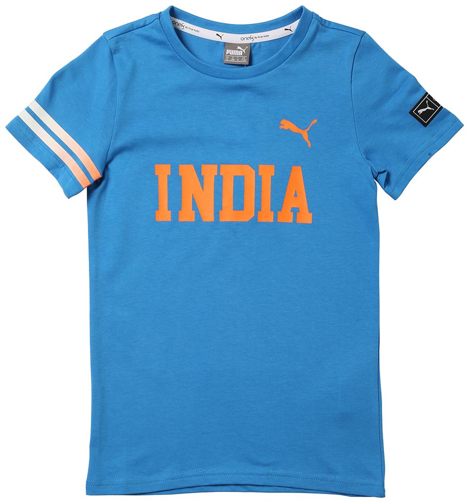 

Puma Boy Cotton Printed T-shirt - Blue