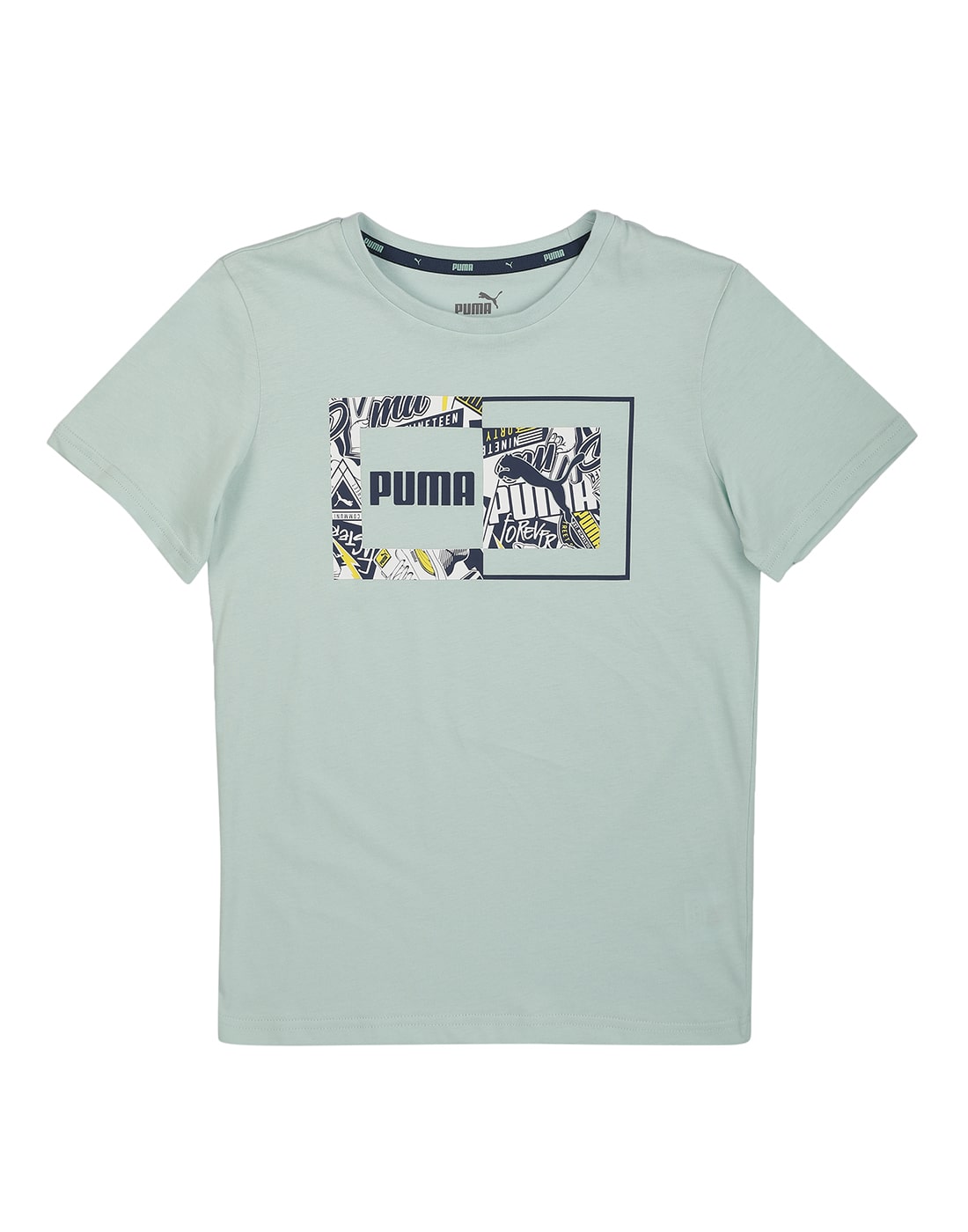 

Puma Boy Cotton Printed T-shirt - Green