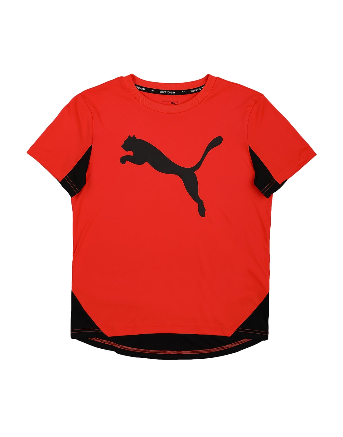 

Puma Boy Polyester Printed T-shirt - Orange