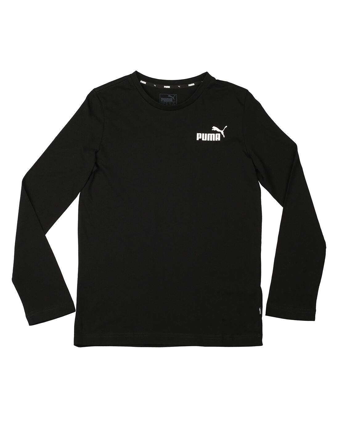 

Puma Boy Cotton Solid T-shirt - Black