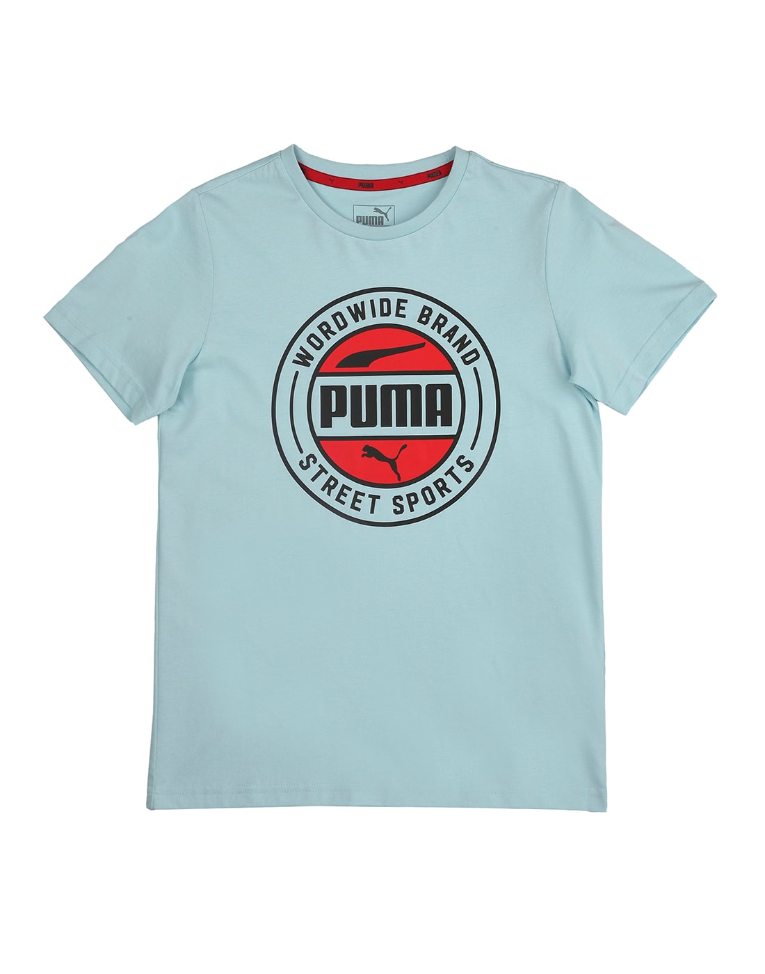 

Puma Boy Cotton Printed T-shirt - Blue