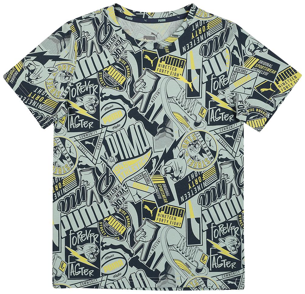

Puma Boy Cotton Printed T-shirt - Blue