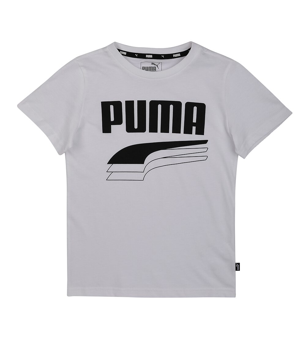

Puma Boy Cotton Printed T-shirt - White