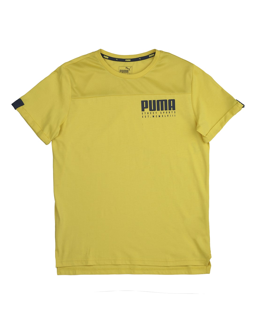 

Puma Boy Cotton Printed T-shirt - Yellow