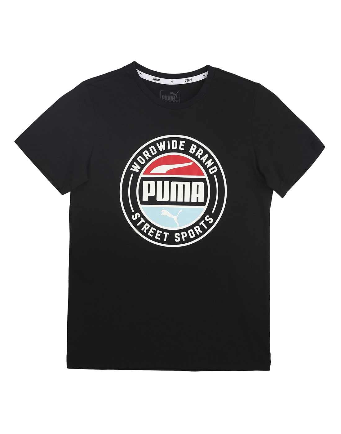 

Puma Boy Cotton Printed T-shirt - Black