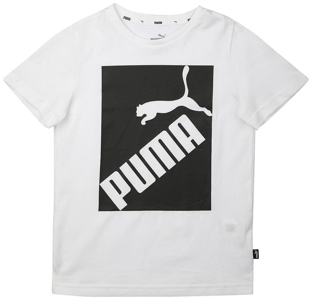 

Puma Boy Cotton Printed T-shirt - White