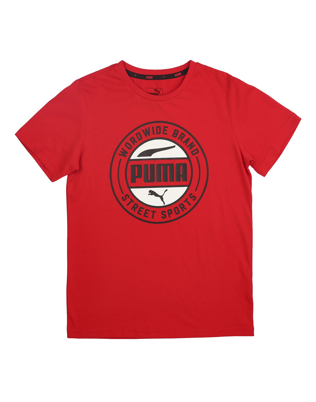 

Puma Boy Cotton Printed T-shirt - Red
