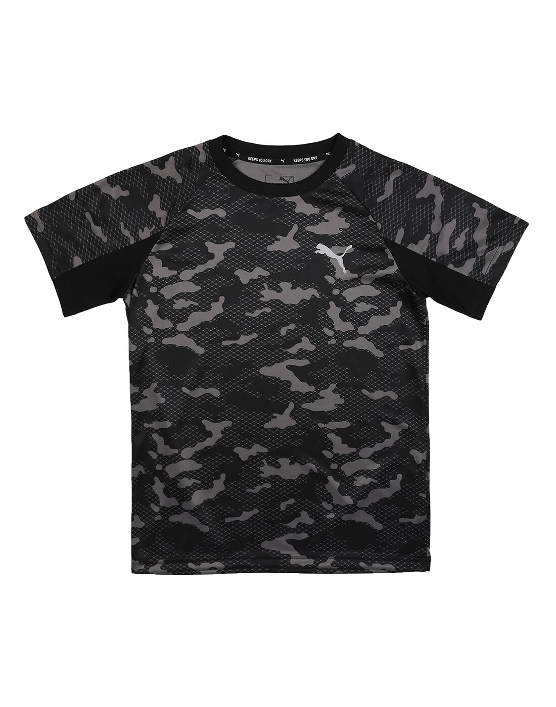 

Puma Boy Polyester Printed T-shirt - Black
