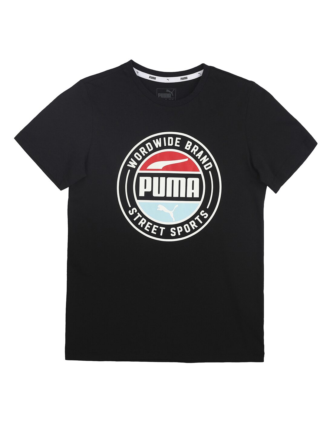 

Puma Boy Cotton Printed T-shirt - Black