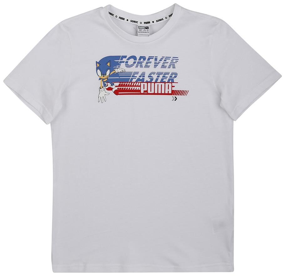 

Puma Boy Cotton Printed T-shirt - White