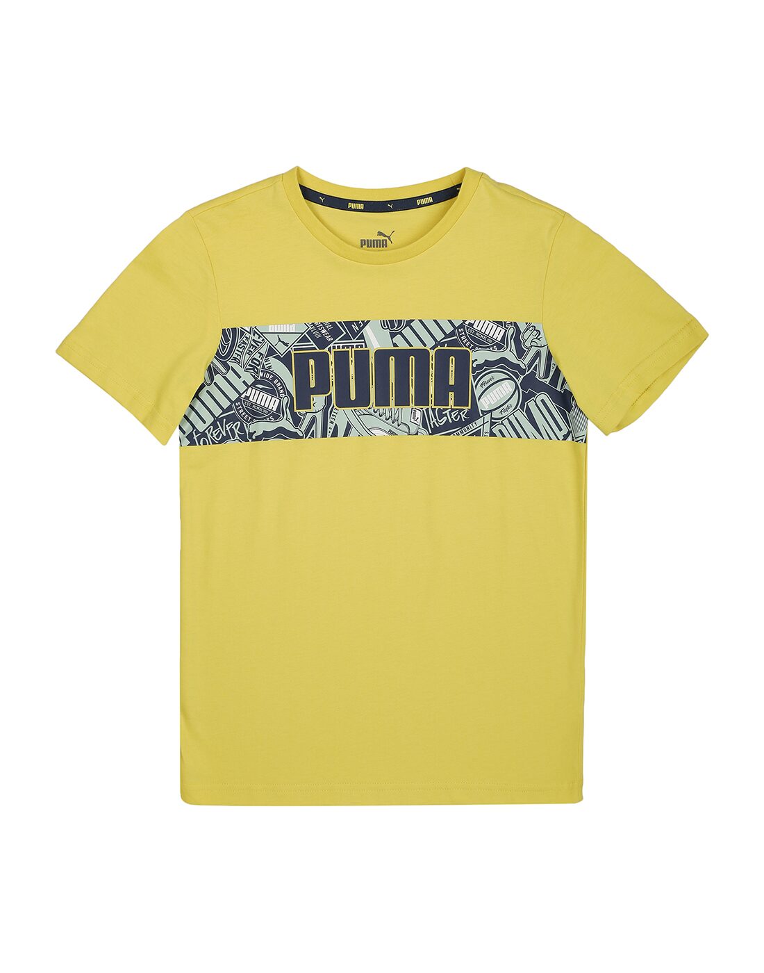 

Puma Boy Cotton Printed T-shirt - Yellow