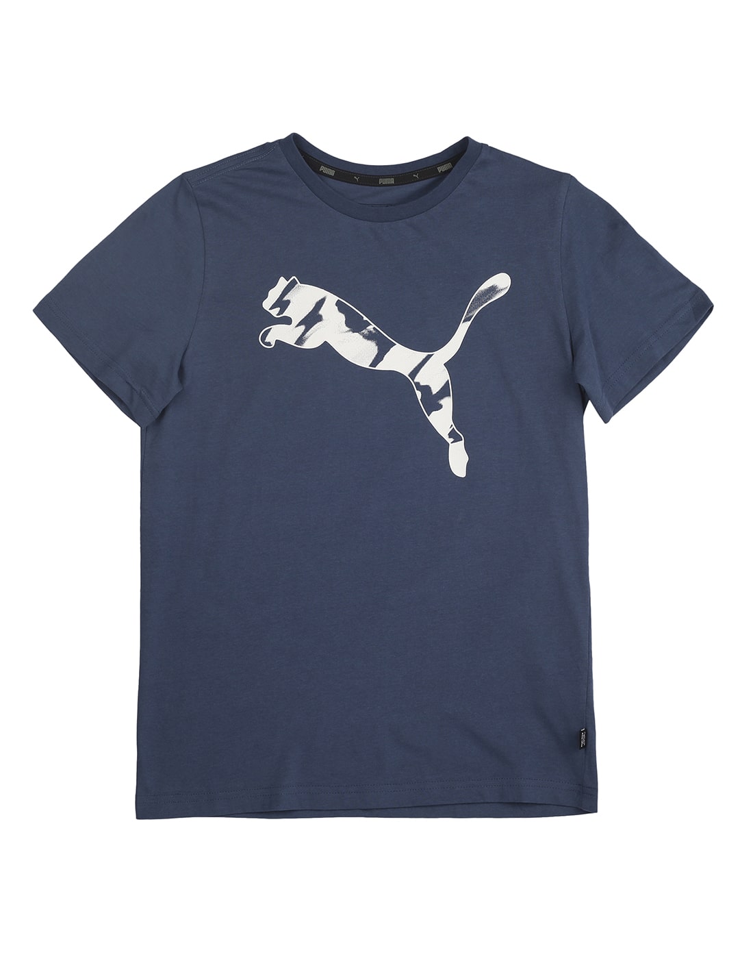 

Puma Boy Cotton Printed T-shirt - Blue
