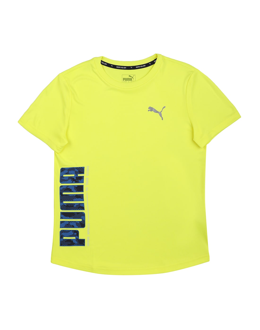 

Puma Boy Polyester Printed T-shirt - Yellow