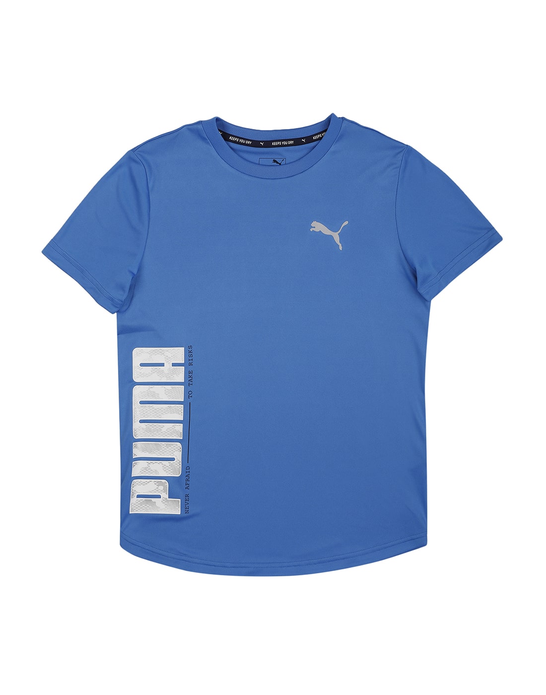 

Puma Boy Polyester Printed T-shirt - Blue
