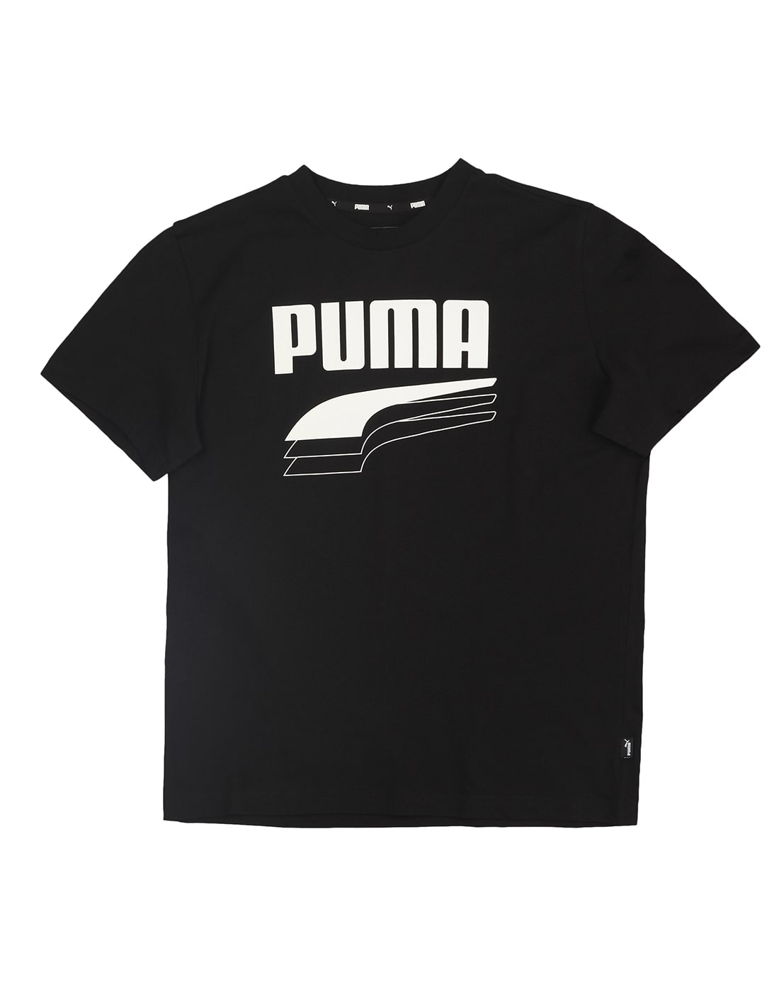 

Puma Boy Cotton Printed T-shirt - Black