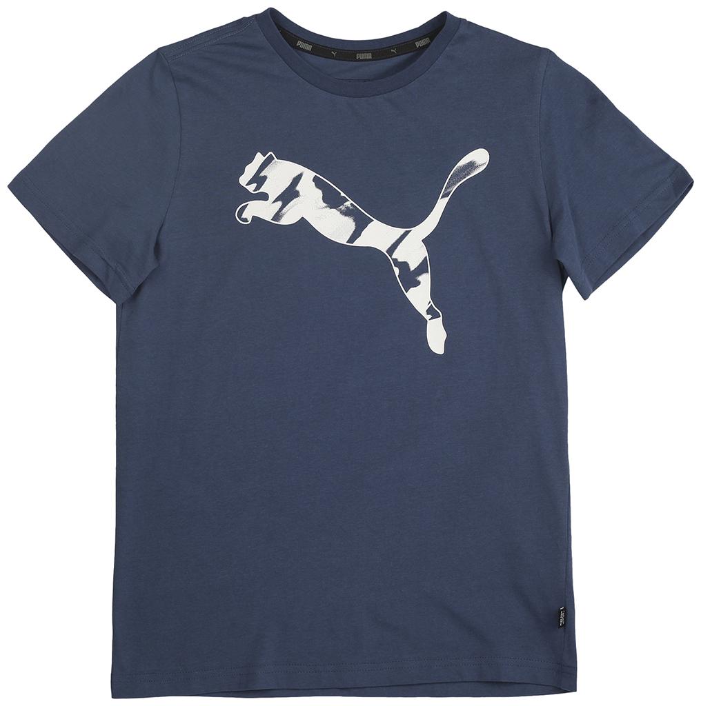 

Puma Boy Cotton Printed T-shirt - Blue