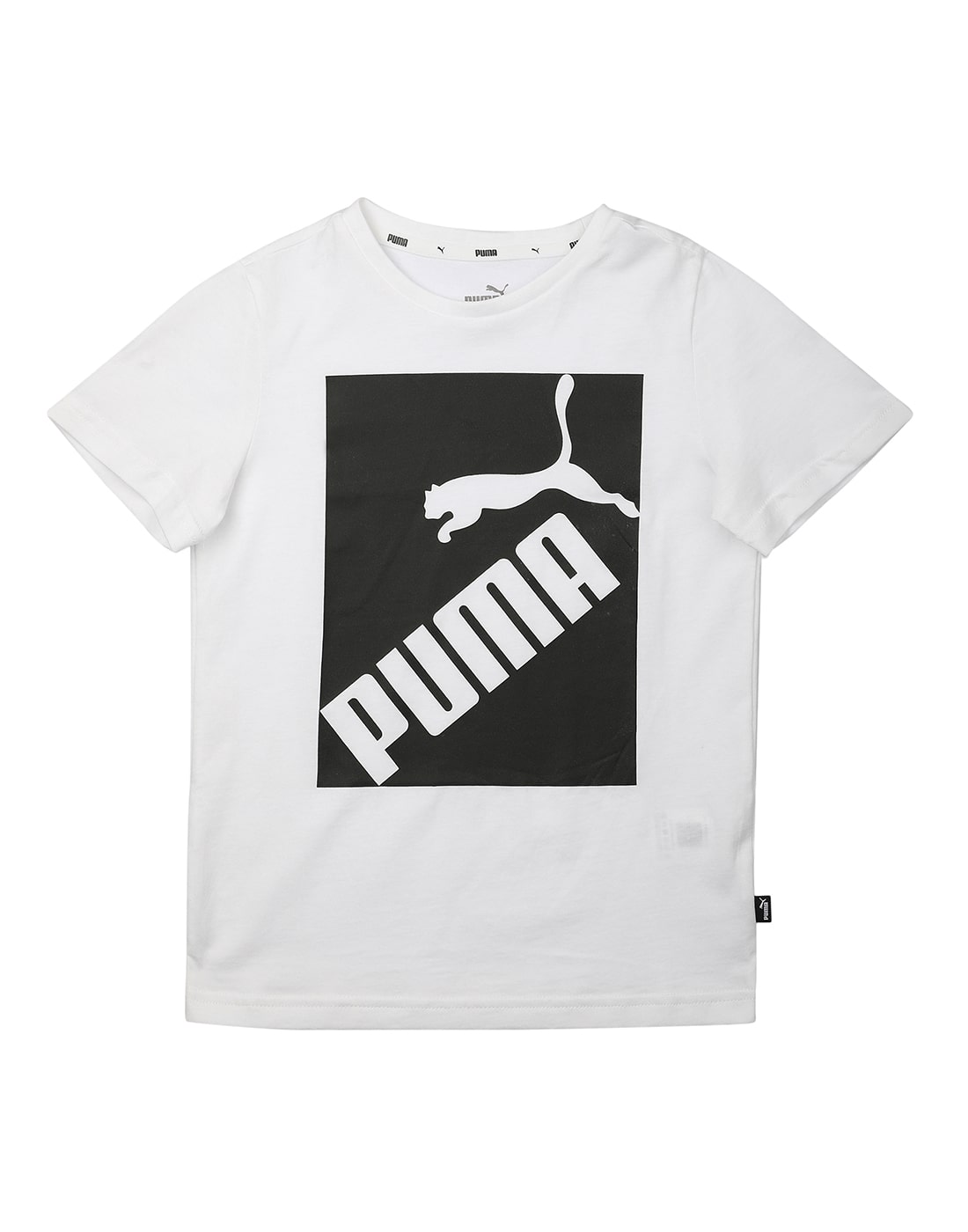 

Puma Boy Cotton Printed T-shirt - White