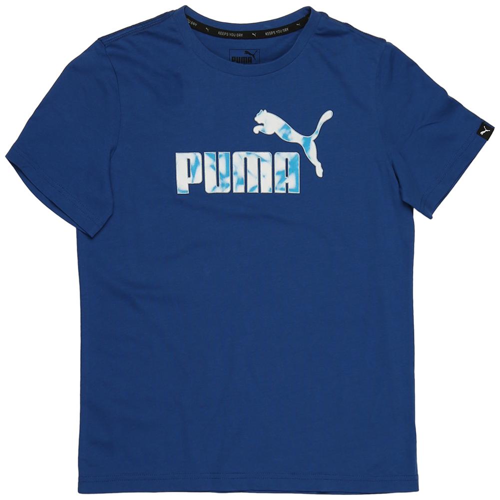 

Puma Boy Cotton Solid T-shirt - Blue