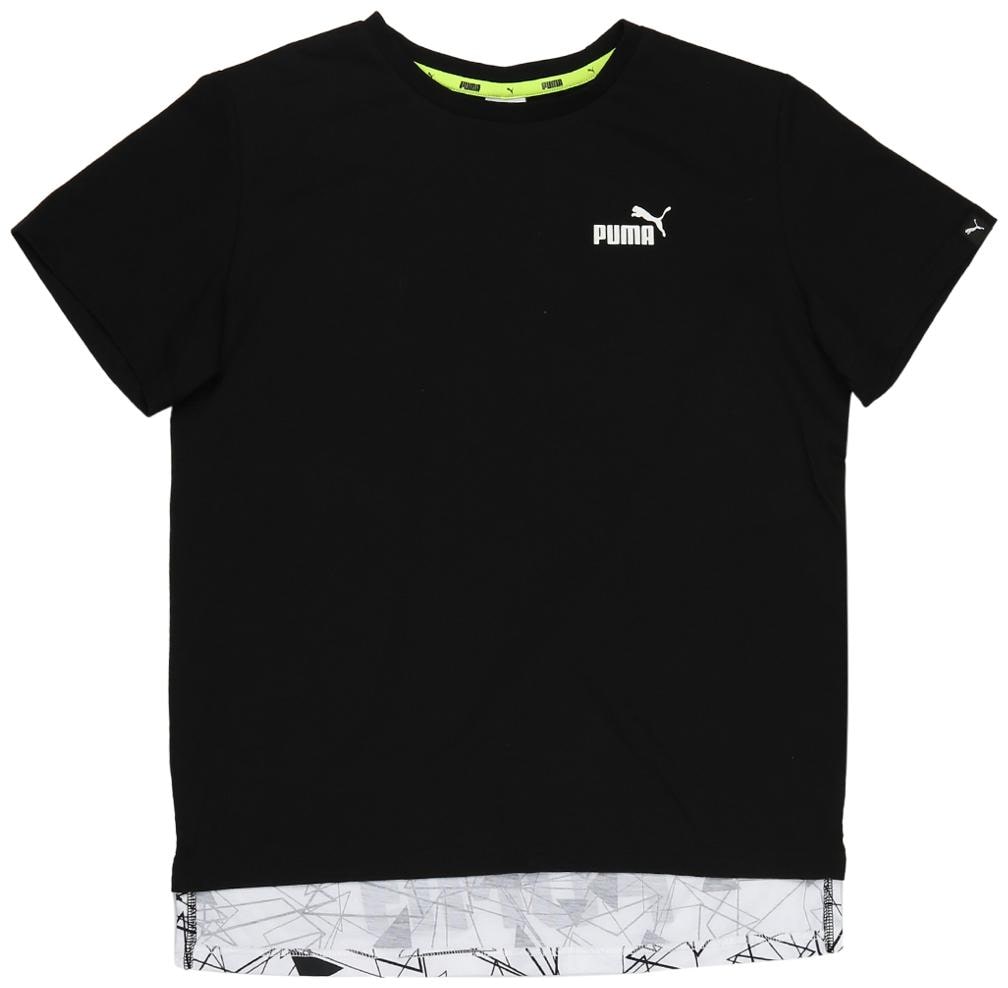 

Puma Boy Blended Printed T-shirt - Black