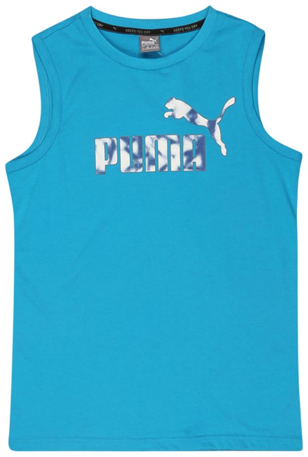 

Puma Boy Cotton Solid T-shirt - Blue