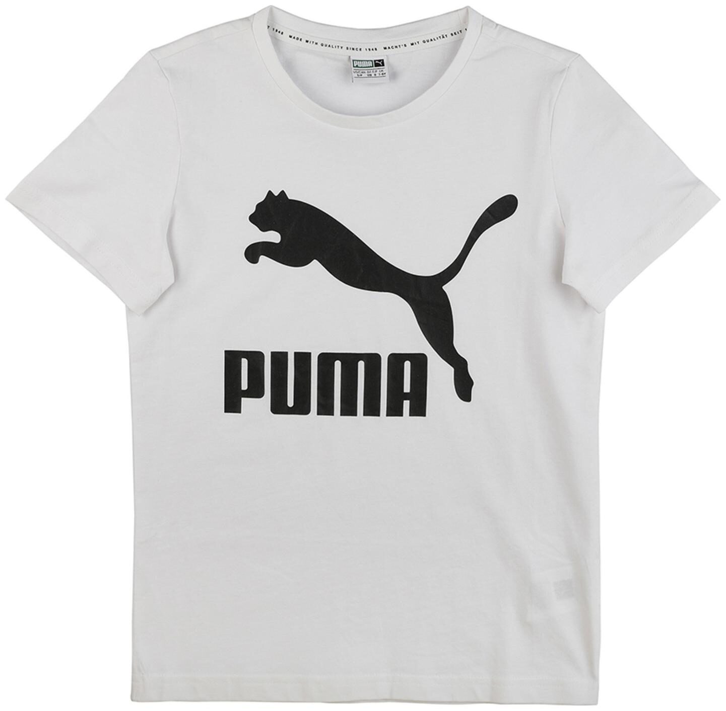 

Puma Boy Cotton Printed T-shirt - White
