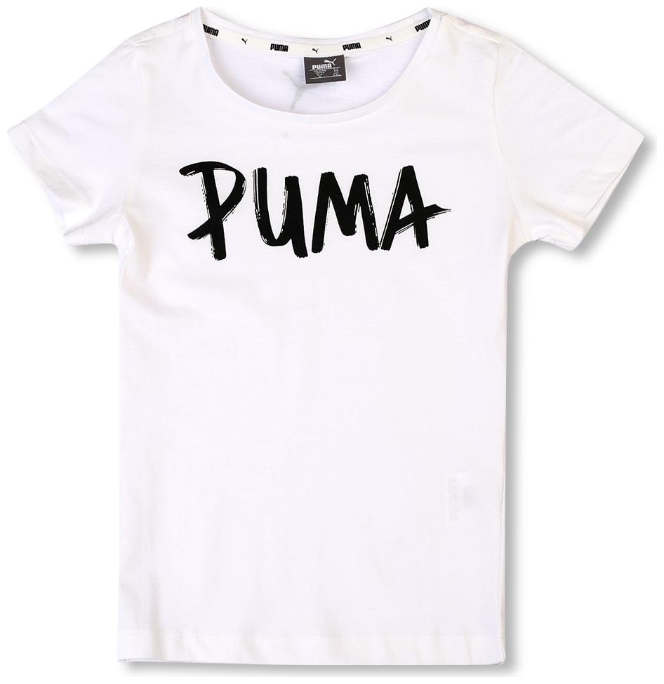 

Puma Girl Cotton Printed T shirt - White
