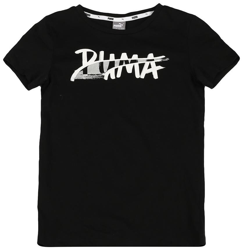 

Puma Girl Cotton Printed T shirt - Black
