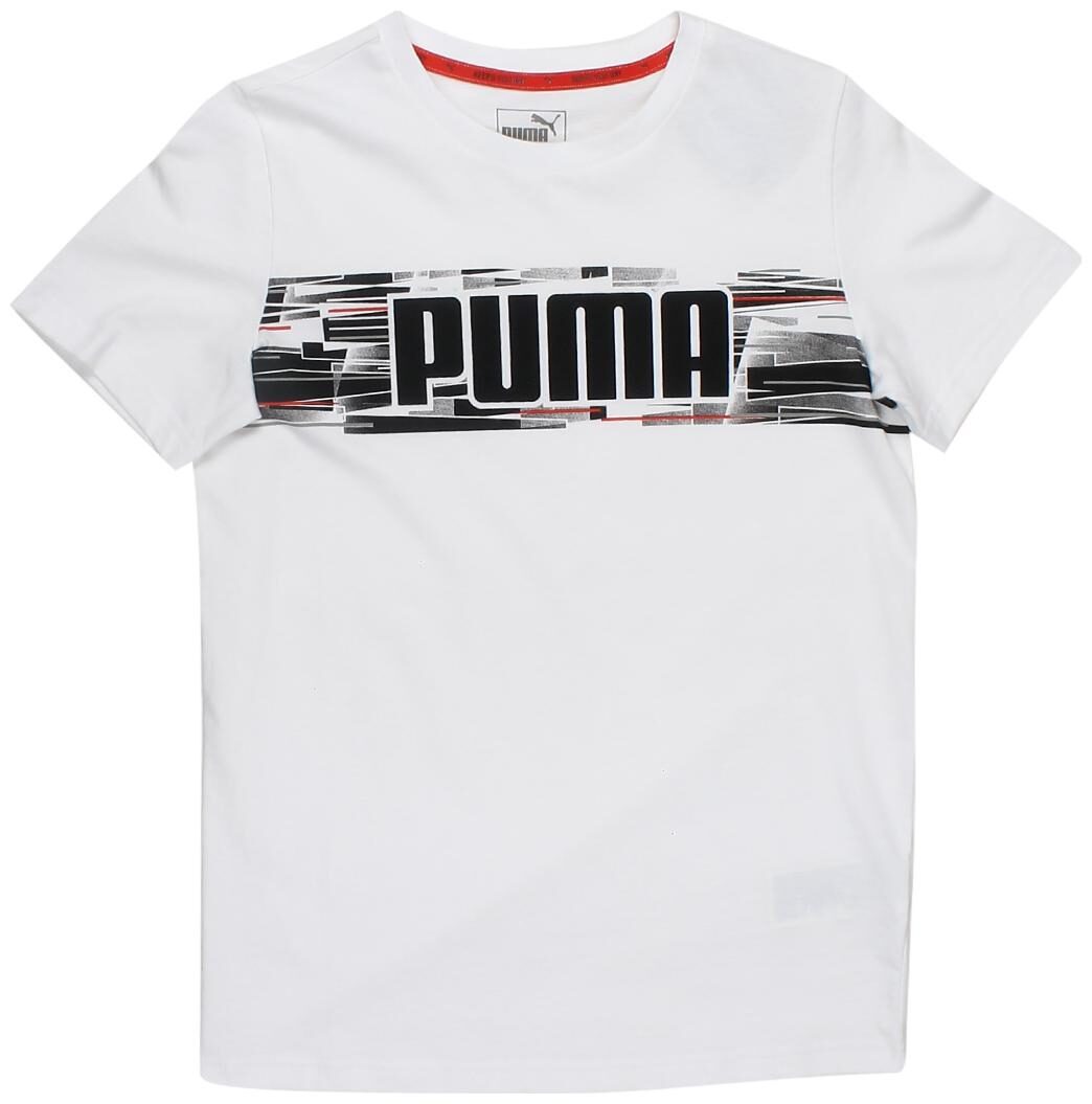 

Puma Boy Cotton Printed T-shirt - White