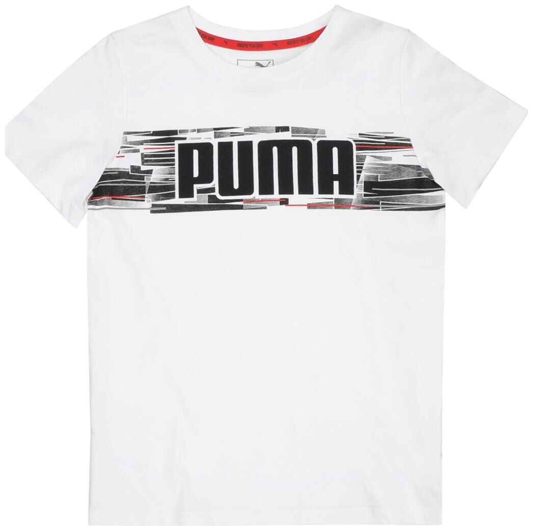 

Puma Boy Cotton Printed T-shirt - White