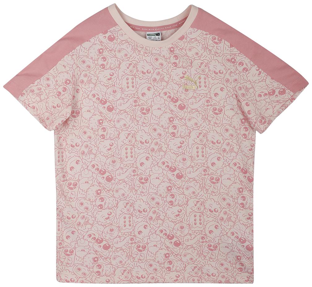 

Puma Boy Cotton Printed T-shirt - Beige