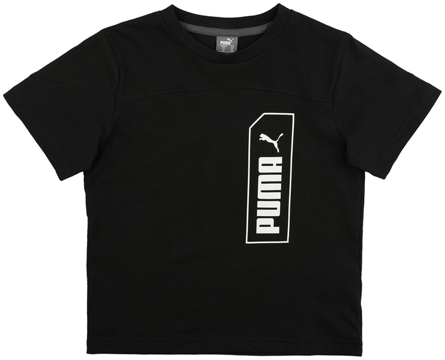 

Puma Boy Cotton Printed T-shirt - Black