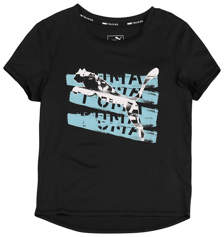 

Puma Girl Polyester Printed T shirt - Black