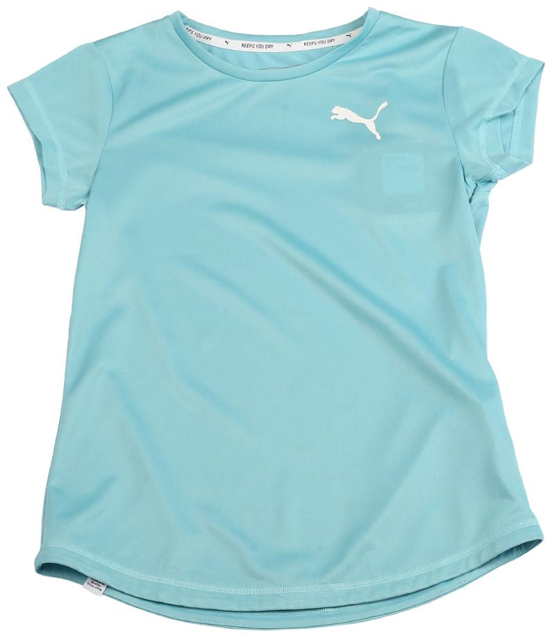 

Puma Girl Polyester Solid T shirt - Blue