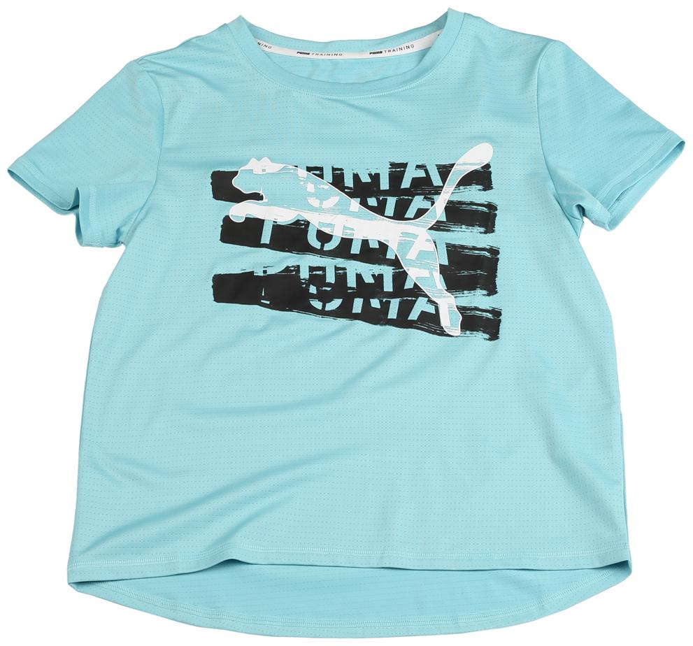 

Puma Girl Polyester Printed T shirt - Blue