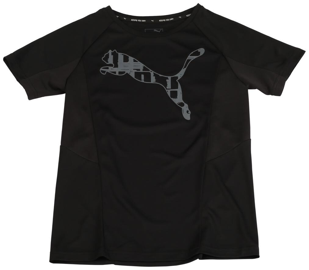 

Puma Boy Polyester Printed T-shirt - Black