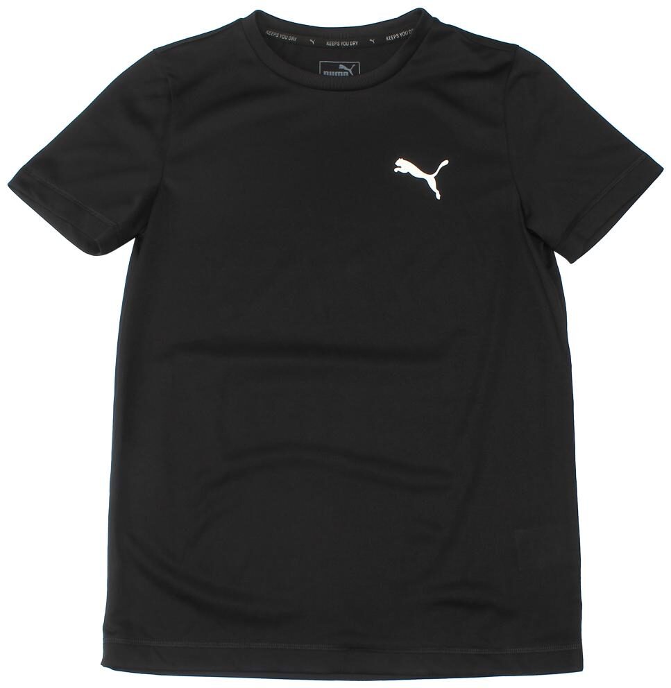 

Puma Boy Polyester Solid T-shirt - Black