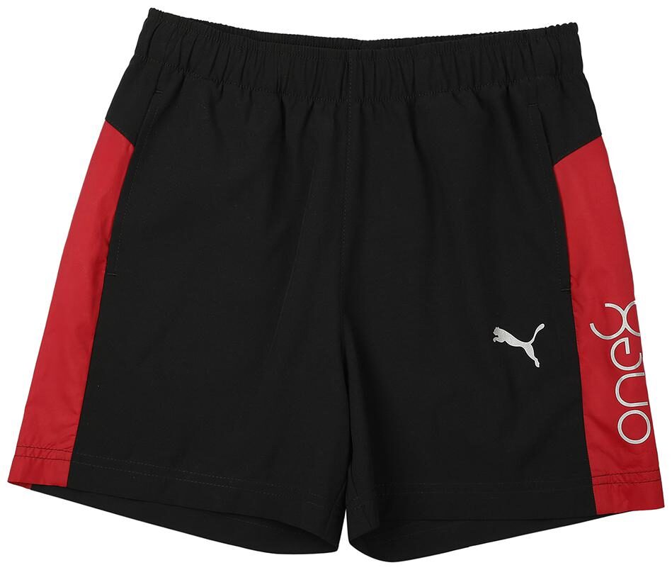

Puma Polyester Solid Black Shorts For Boys