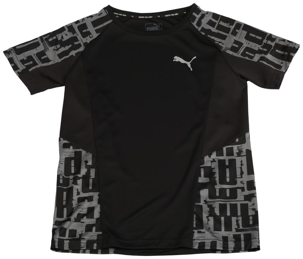 

Puma Boy Polyester Printed T-shirt - Black