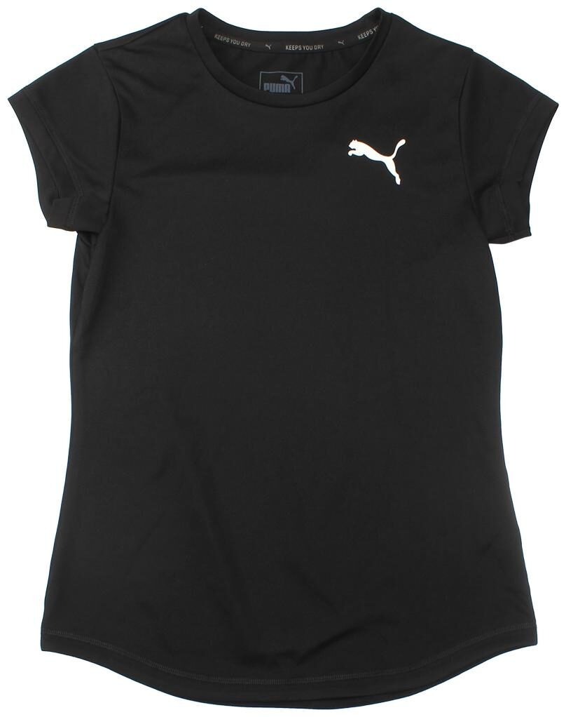 

Puma Girl Polyester Solid T shirt - Black