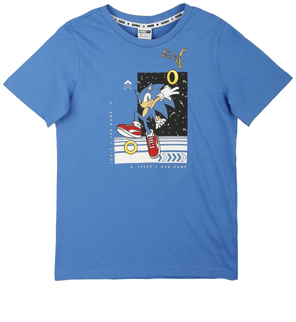 

Puma Boy Cotton Printed T-shirt - Blue