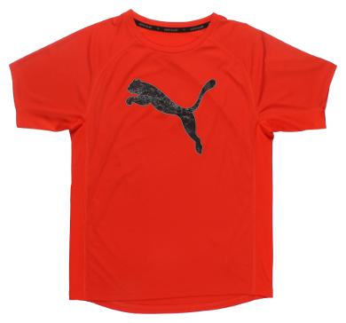 

Puma Boy Cotton Solid T-shirt - Red