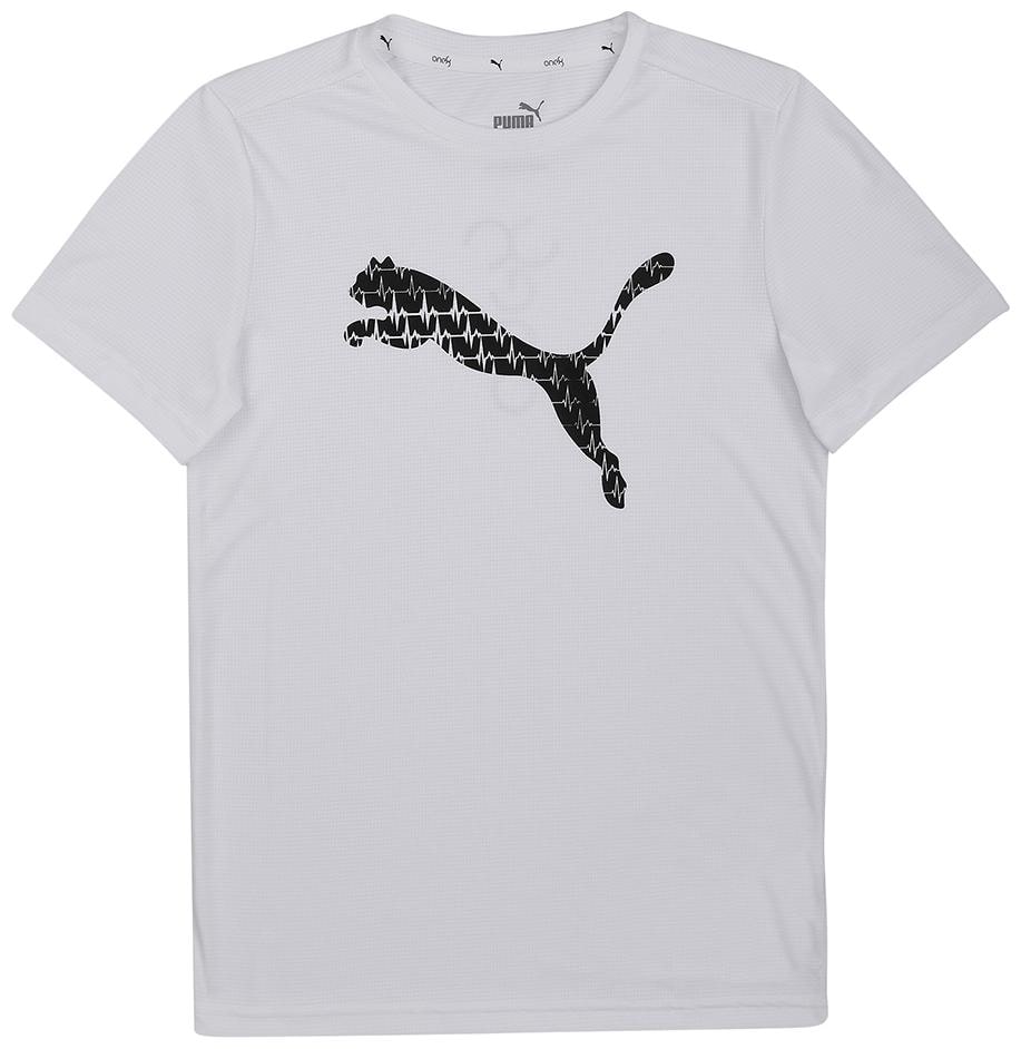

Puma Boy Polyester Printed T-shirt - White