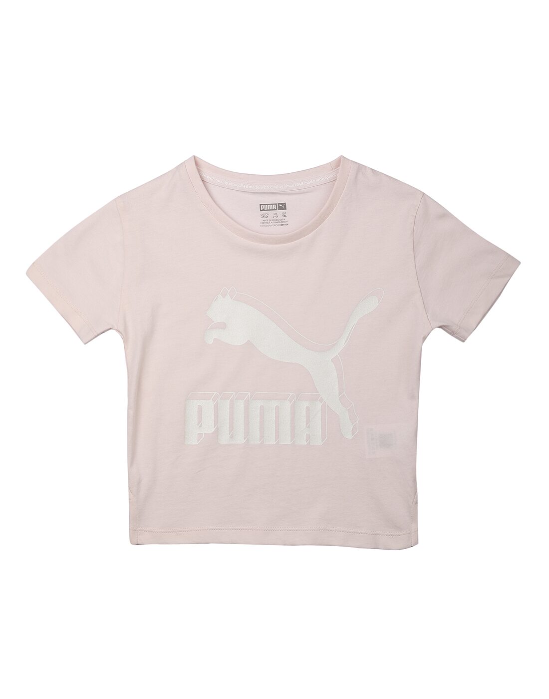 

Puma Girl Cotton Printed T shirt - Pink