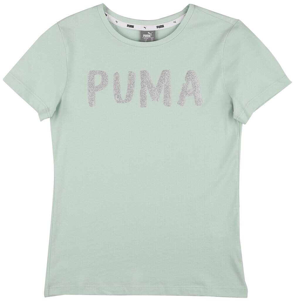 

Puma Girl Cotton Printed T shirt - Green