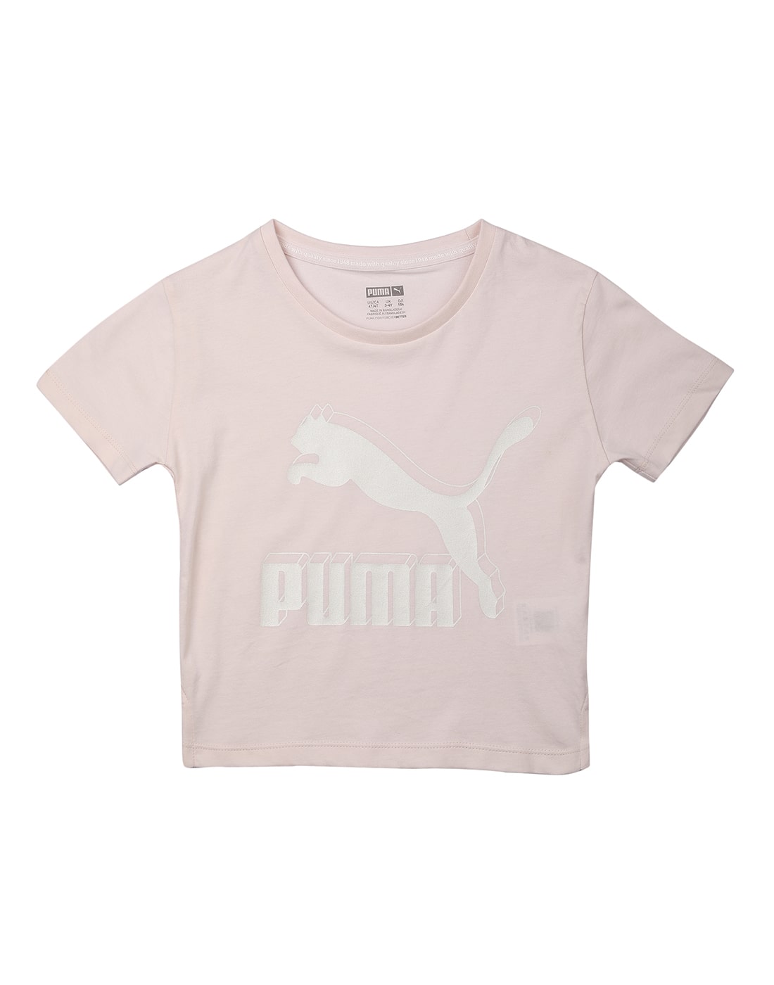 

Puma Girl Cotton Printed T shirt - Pink