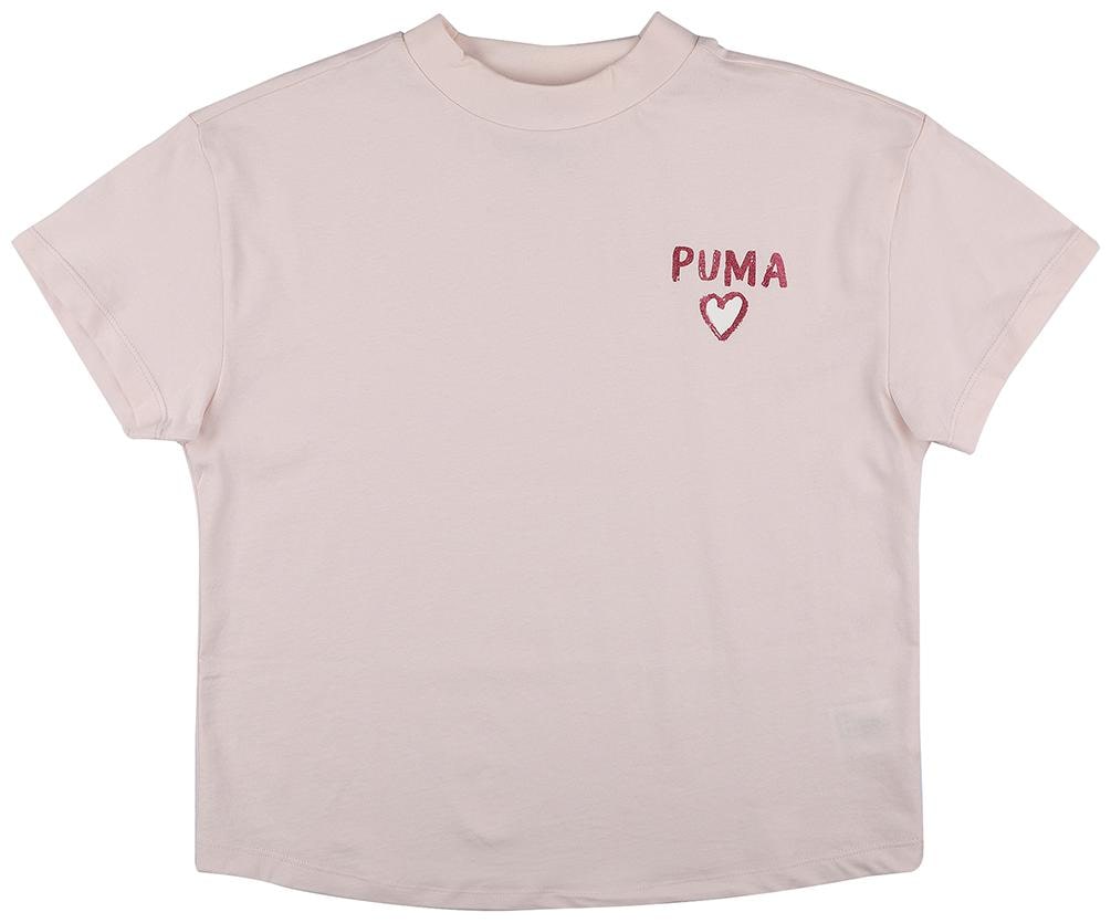

Puma Girl Cotton Printed T shirt - Pink