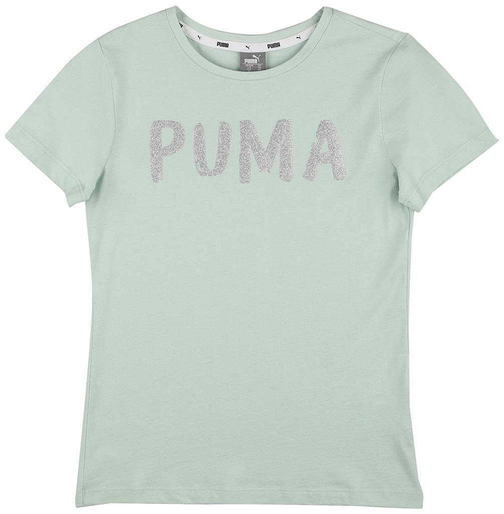 

Puma Girl Cotton Printed T shirt - Green