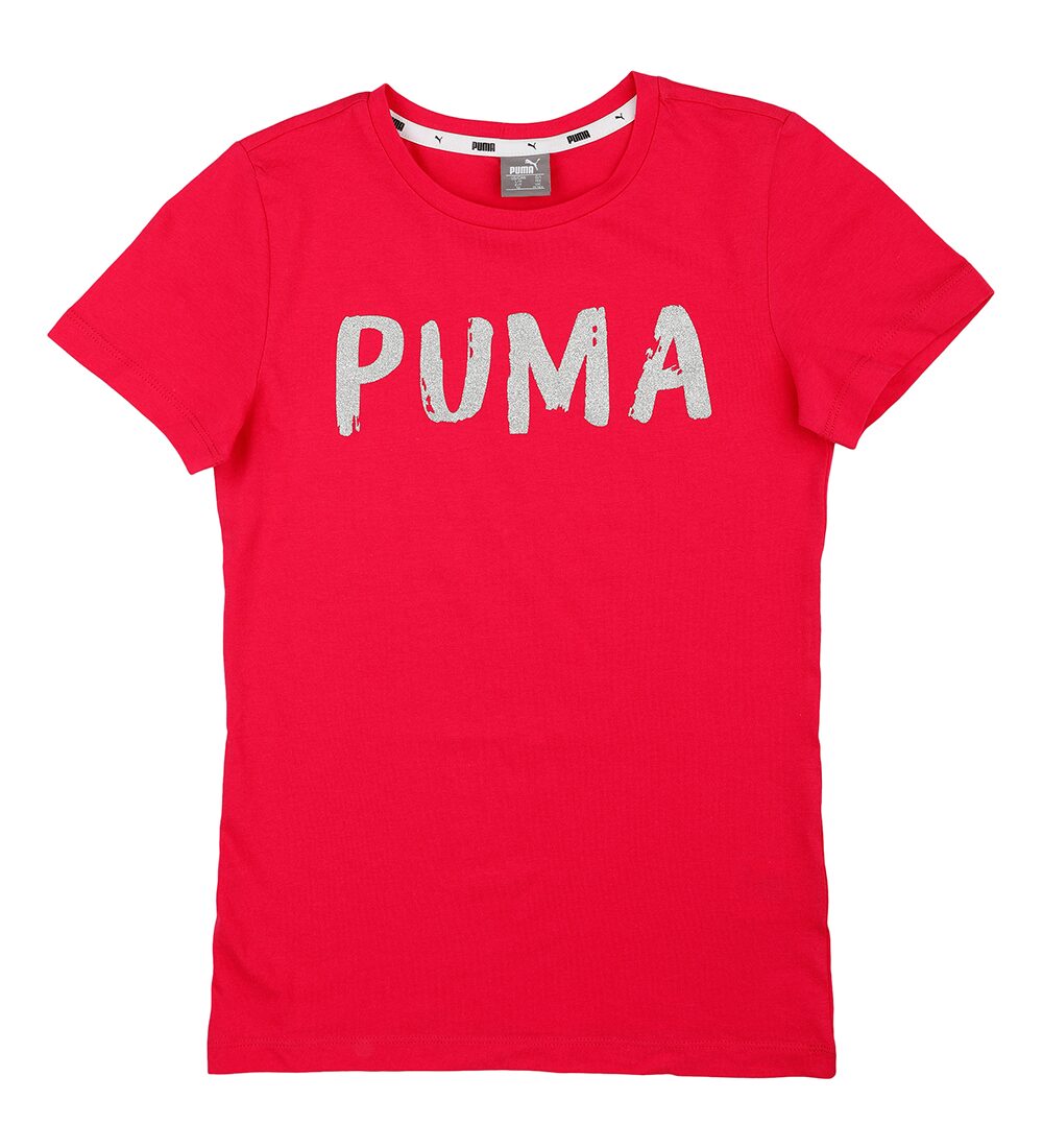 

Puma Girl Cotton Printed T shirt - Pink